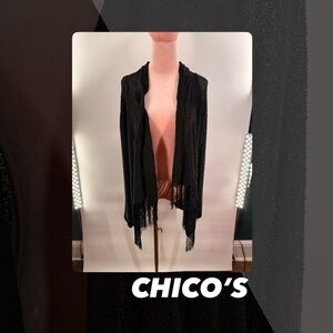 EUC Chico’s Loose Weave Cardigan